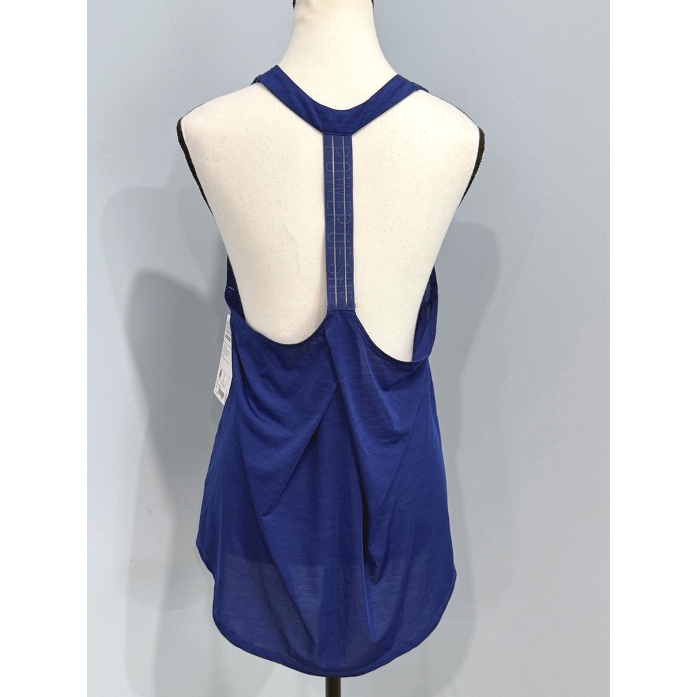 NWT Athleta Ultimate Textured Train Tank Blue Power of She Racerback Medium